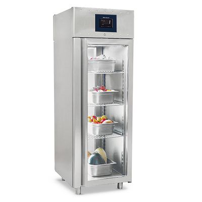Refrigerator 700 Litres Pass-Through In Stainless Steel GN2/1, Glass Doors, -2°/+8°C - WiFi - Virtus BMA0093/F 1