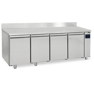 Refrigerated Counter With 4 Doors GN1/1 And Upstand For Remote Cooling, -2°/+8°C - WiFi - Virtus BNA0057/FN 1
