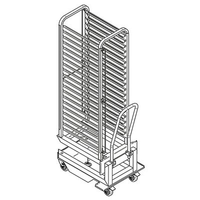 Mastro Rekkenkar Voor Schalen Voor 20X Gn 1/1 Oven | CEB201 1