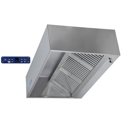 Mastro Wandbevestigde Vierkante Afzuigkap Met Motor, Verlichting En Snelhedenregelaar, 2800X1100 Mm | DAA0173 1