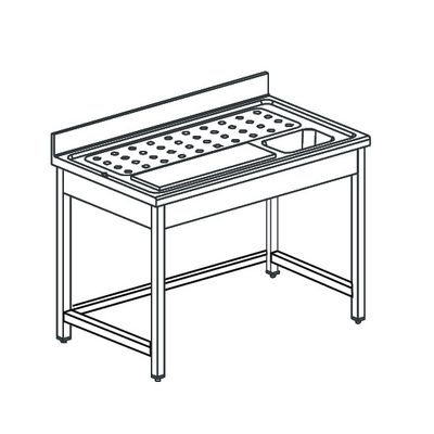 Preparation Table For Fish, W=1400 mm, Mastro DTLP714 1