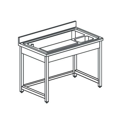 Mastro Groentevoorbereidingstafel Met Snijplank En Schaal, L=1400 Mm | DTPV714 1