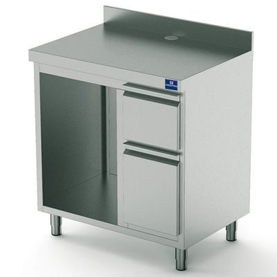 Coffee Service Table 1000 mm With Glasswasher Housing, Mastro EEZ0001 1