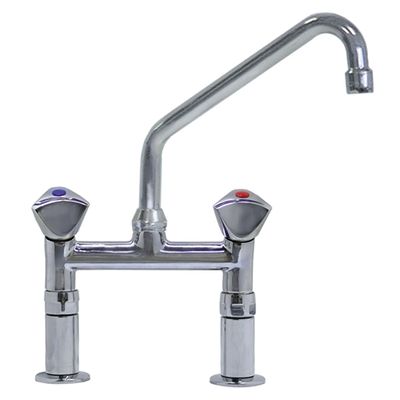 Mastro Dubbele Kraan Met U-Tuit, 1/2" Aansluiting | GDZ0002/G 1