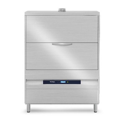 Virtus GLB0137 Utensil washer with detergent injector and drain pump, electronic, rack 2x 60x67 cm, max h=85 cm