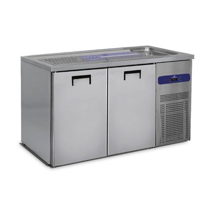 Mastro Uitserveervitrine Met 1 Bak Rechts En 2 Deuren Voor Vaten Of 50 Liter | HAB0030 1