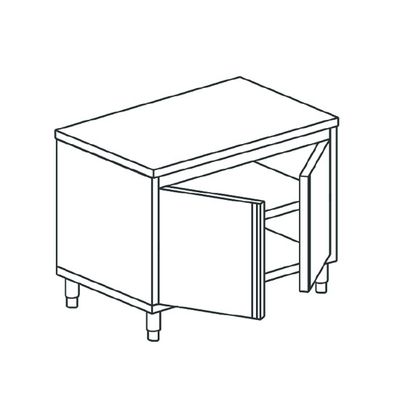 Mastro Vrijstaande Werkkast Met Scharnierdeuren, Zonder Opstand, 800X700 Mm | HCA0040 1