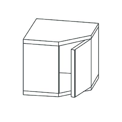 Mastro Wandkast, Hoekmodel Met Deur, 700X700 Mm | HCC1018 1