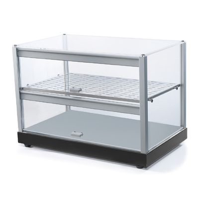 Neutral Display Case 2 Levels With Straight Glass Front - IBB0007 1