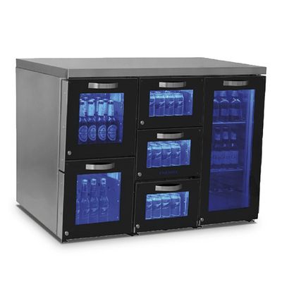 Mastro Inbouwkoeling Rechterkant Met 1 Scharnierende Glazend Deur En 5 Glazen Lades, 0°/+8°C | IBC0061 1