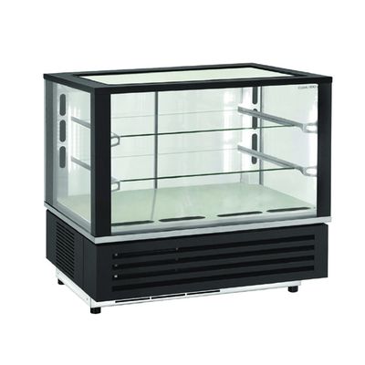 Refrigerated Counter Display With 2 Glass Shelves and Sliding Doors, -1°/+5°C - IBC0070C 1