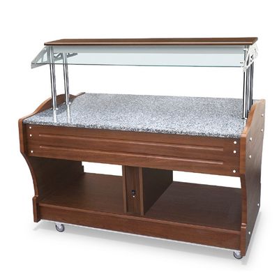 Mastro Vrijstaand Buffet Met Granieten Blad, Eilandmodel, 4X Gn 1/1, Baldakijn Kan Niet Worden Neergelaten | IEB0021 1