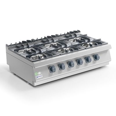 Gas Hob, Tabletop Model, 6 Burners - Virtus MS712PCGT 1