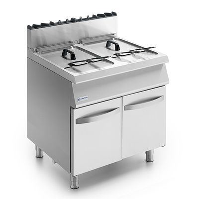 Gas Fryer On Closed Cabinet, 2x 15 Litres - Virtus MS78FRG15 1
