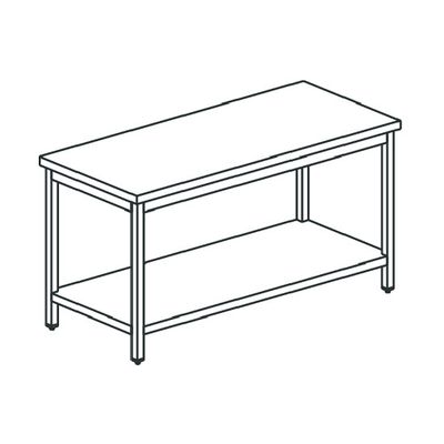 Mastro Werktafel Met Plank, Zonder Opstand, 1300X700 Mm | STL70130 1