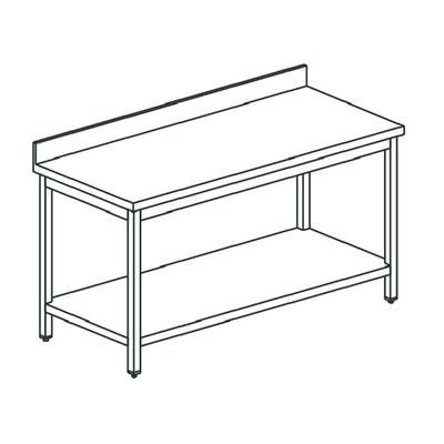 Mastro Werktafel Met Plank, Met Opstand, 1900X700 Mm | STLA70190 1
