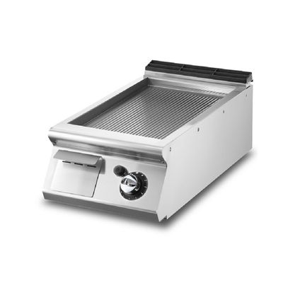 Mastro Bakplaat - Gas - Tafelmodel - Geribbelde Verchroomde Plaat - V7040FTRGVCRT 1