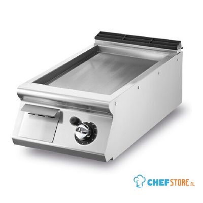 Mastro Bakplaat - Gas - Tafelmodel - Vlakke - Verchroomde Plaat - VS9040FTGVCRT 1