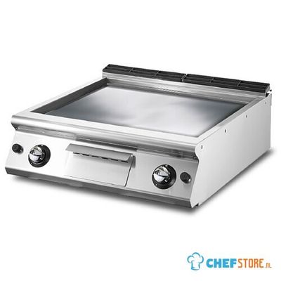 Mastro Bakplaat - Gas - Tafelmodel - Vlakke - Verchroomde Plaat - VS9080FTGVCRT 1