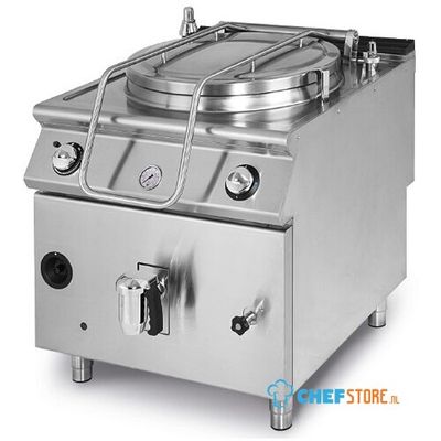 Gas Boiling Pan, Direct Heating, Capacity 150 Litres, Virtus VS9080PGD150 1