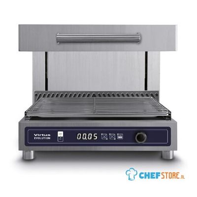 Electric Lift Salamander GN1/1 "ultra-Rapid" With Cook&Hold, Timer, Digital Control - Virtus VSSEHL600 1