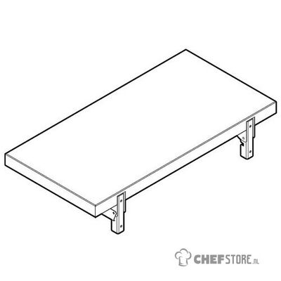 Side Shelf 350x700 mm, Virtus VSV3PLAT 1