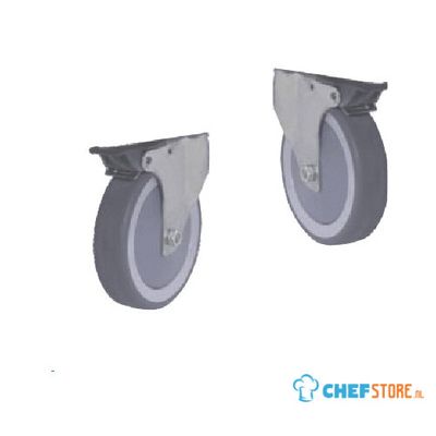 Castors Kit With Brakes (2+2) For Refrigerators and Freezers 550 Liter - Z/FBAY1110