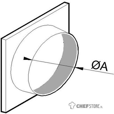 Mastro Inlaatmondstuk Voor Flexibele Aluminium Leiding, Ø 400 Mm | Z/KZPST40 1