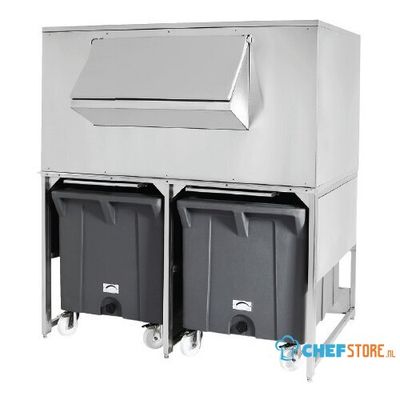 Ijsblokjesbak Met 2 Karren Voor Bab0005, Capaciteit 300 Kg + 2X 108 Kg 1