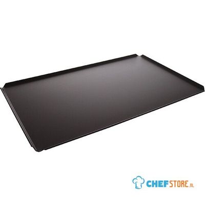Baking Tray In Aluminium, GN 2/3 - 4 Sides 45°, Tynec Coated, virtus Z/SBTTY23 1