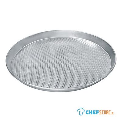 Round Tray For Pizzas ø 300 mm In Aluminium, Perforated ø 3 mm, virtus Z/SPTF3025 1