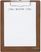 Olympia houten menu klembord A4 | CL174