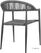 Bolero Eden PE Gevlochten Rattan Outdoor Armstoelen Antraciet (4stuks) - HZ590 3