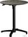 Feros 110101570 X Cross - In hoogte verstelbaar zwart tafelonderstel + Galaxy Marble HPL Tafelblad Ø70 cm