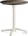 Feros 110151270 X Cross - In hoogte verstelbaar zand tafelonderstel + Tropical Wood HPL Tafelblad Ø70 cm