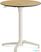 Feros 110151770 X Cross - In hoogte verstelbaar zand tafelonderstel + Teak wood HPL Tafelblad Ø70 cm