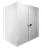 Koelcelpanelen met 80 mm Isolatie - zonder Vloer - CR 180X180X212 NF 2