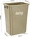 Jantex Smalle Afvalbak Beige 60ltr - FX149 5