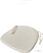 Gevuld kussen ecru voor crossback (bar)Stoel - 46x45x2cm (bxtxh) - 50100cshn - VEBA 50100CSHN