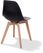 Essentials Keeve Stoel Zwart, Berkenhouten Frame en Kunststof Zitting, 47x53x83cm (LxBxH), 505F01SB 2