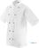 Whites Chicago unisex koksbuis korte mouw wit XS | DL711-XS 4