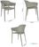 Bolero Lorenzo Caféstoelen Middengrijs (pak van 2) - DX970 5