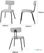 Bolero Fairfield Stoelen Zwart/grijs Mix (set 2) - FU500 5