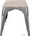 Bolero HZ817 Bistro Bank met Mangohouten Latten en Donkergrijze Poten 850mm (2 stuks) 3