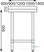 Werktafel | Achteropstand | Rvs | 60cm | Vogue | T379 6