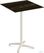 Feros 119091477 X Cross - Bartafel onderstel zand + Riverwashed Wood HPL Tafelblad 70x70 cm
