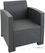 Bolero PP Fauteuil en Tafel Rieten Set Grijs - DR309 2