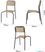 Bolero Santorini Tuinstoelen met Houteffect (4 Stuks) - FU537 7