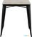 Bolero HZ812 Bistro Eettafel met Lattenblad van Mangohout en Zwarte Poot 650mm 2