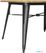 Bolero Aluminium Outdoor Tafel 120x76x76cm Licht Houtdessin - Bolero FT954 3